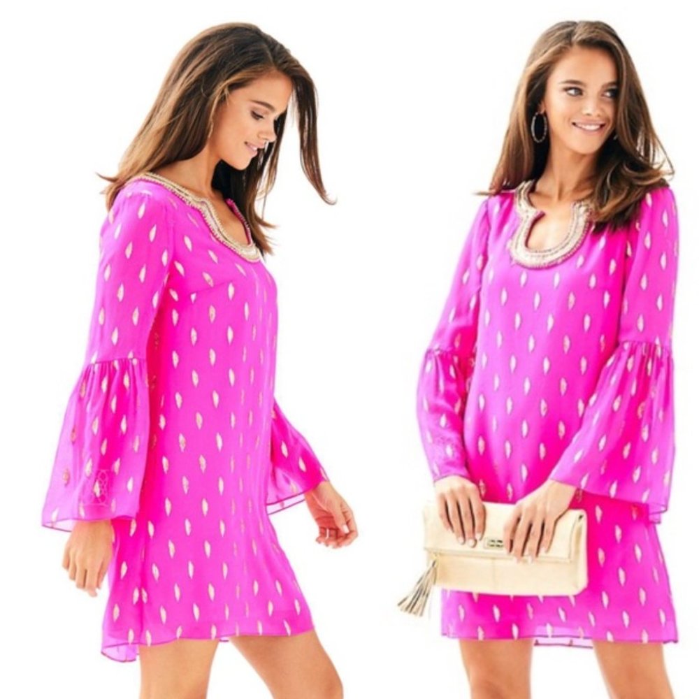 Lilly Pulitzer amory silk dress XS